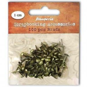 Брадсы Stamperia круглые цвет: старая бронза SBA402, d=5 мм, 100 шт.